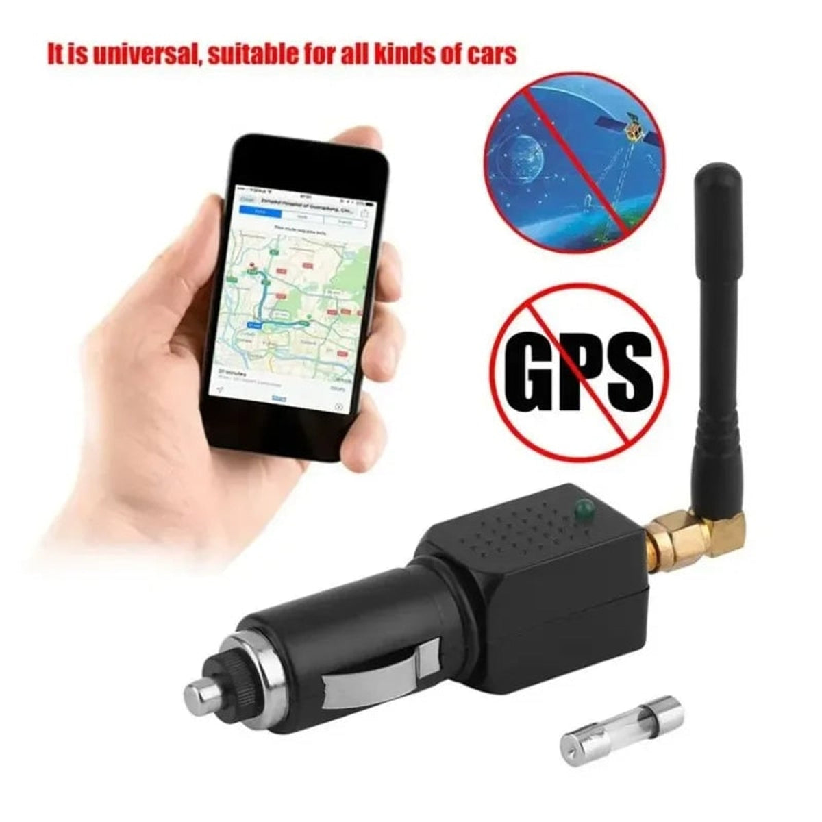 Bloqueador de señal GPS para coches, camiones y vehículos, detiene el seguimiento de rastreadores GPS en tiempo real