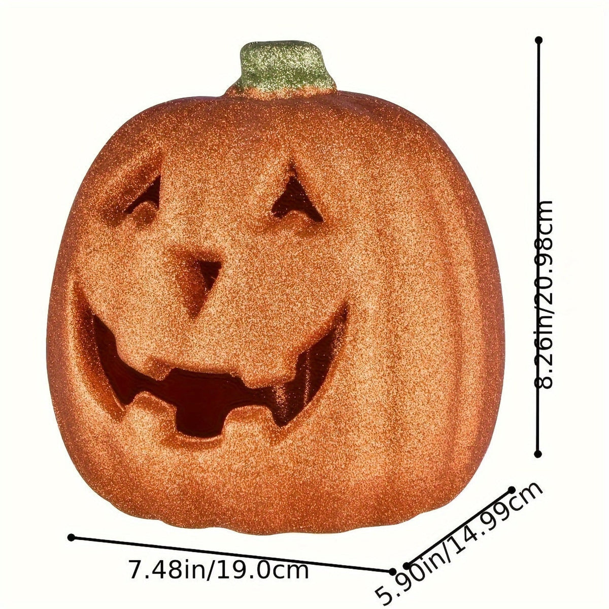 Decoración de Jack O'Lantern de calabaza de Halloween con luz a pilas