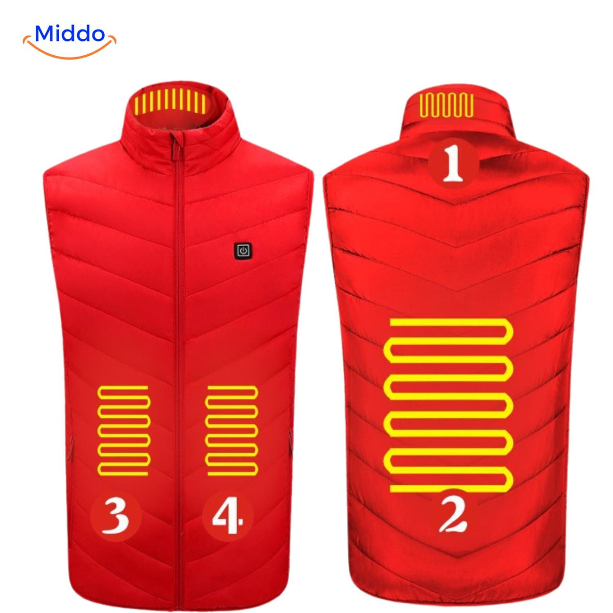 USB Heated Vest for Men – 3 Temperature Settings, Lightweight Insulated Warmth for Hiking & Outdoor Work