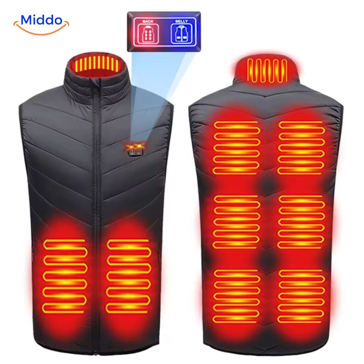 USB Heated Vest for Men – 3 Temperature Settings, Lightweight Insulated Warmth for Hiking & Outdoor Work