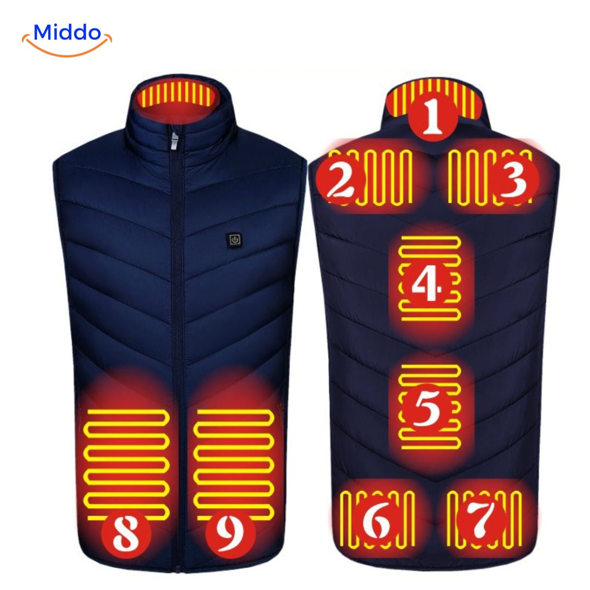 USB Heated Vest for Men – 3 Temperature Settings, Lightweight Insulated Warmth for Hiking & Outdoor Work