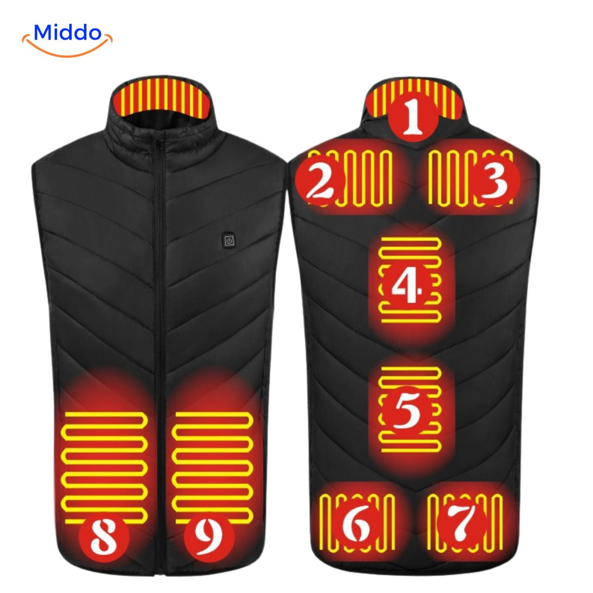 USB Heated Vest for Men – 3 Temperature Settings, Lightweight Insulated Warmth for Hiking & Outdoor Work
