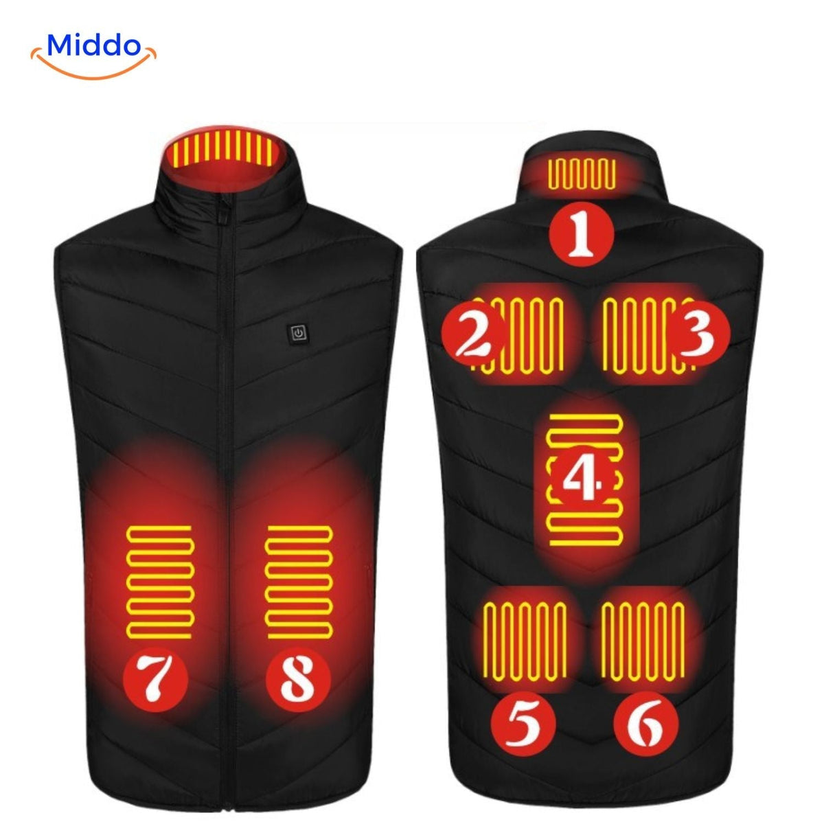 USB Heated Vest for Men – 3 Temperature Settings, Lightweight Insulated Warmth for Hiking & Outdoor Work