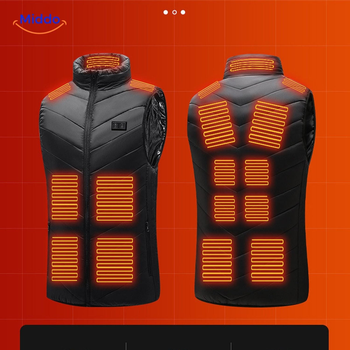 USB Heated Vest for Men – 3 Temperature Settings, Lightweight Insulated Warmth for Hiking & Outdoor Work