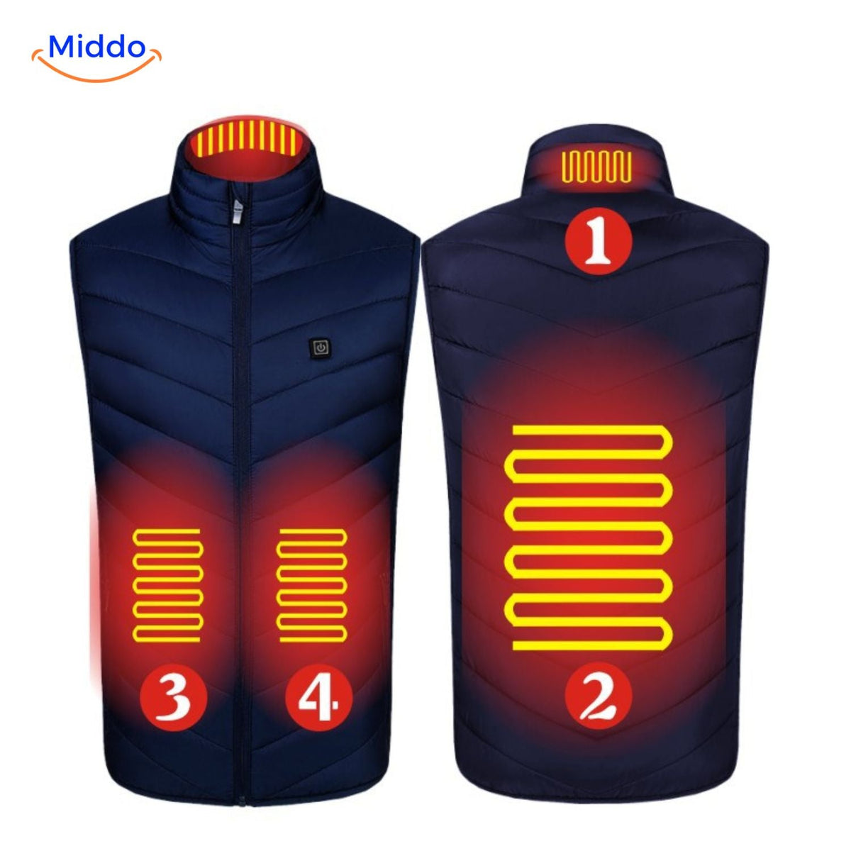 USB Heated Vest for Men – 3 Temperature Settings, Lightweight Insulated Warmth for Hiking & Outdoor Work