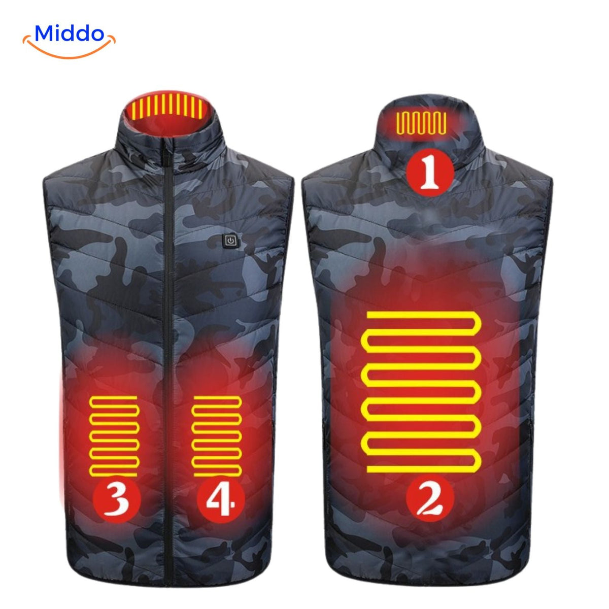 USB Heated Vest for Men – 3 Temperature Settings, Lightweight Insulated Warmth for Hiking & Outdoor Work