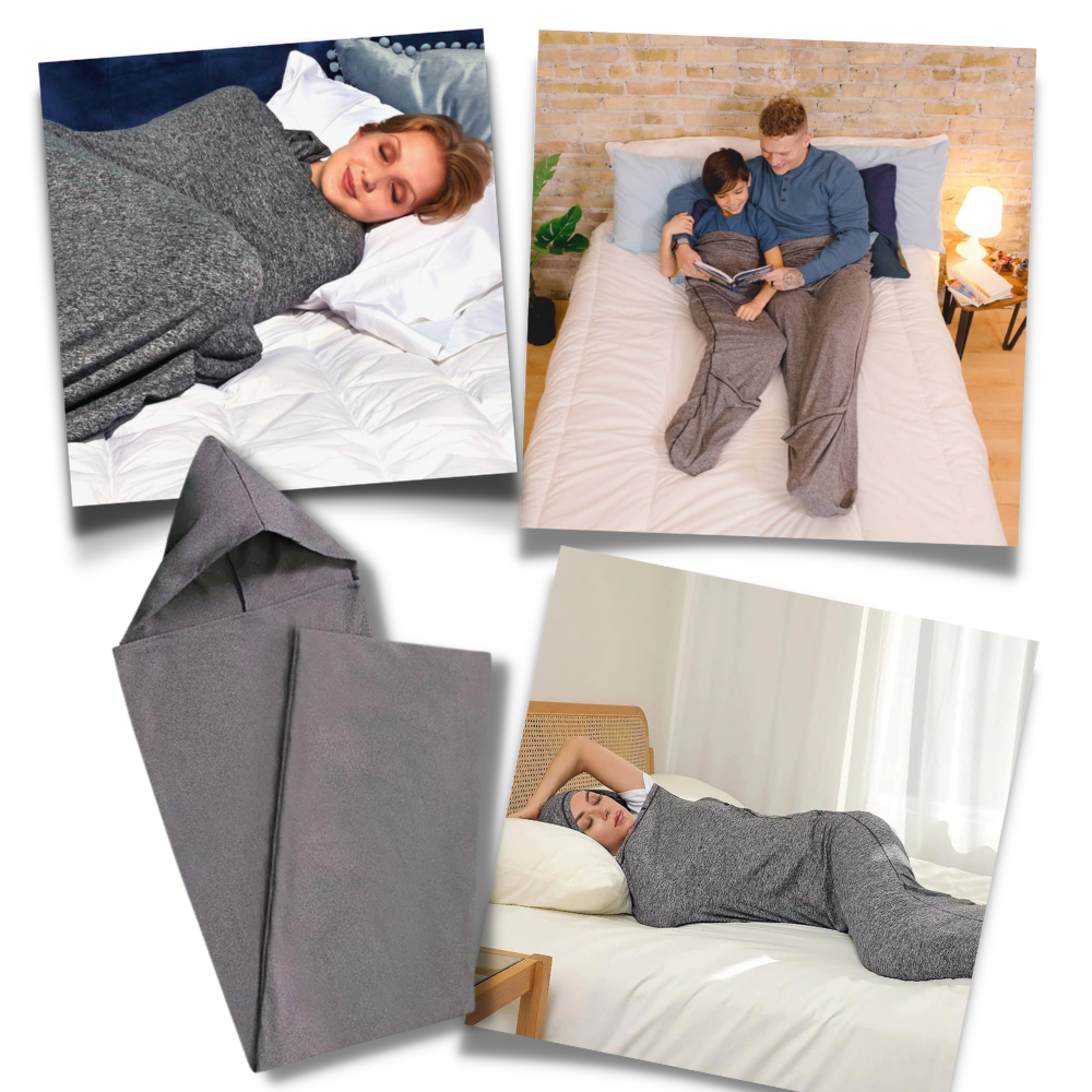 Hooded Wearable Throw Blanket for Adults & Kids – Cozy Fleece Wrap for Travel, Home & Lounge