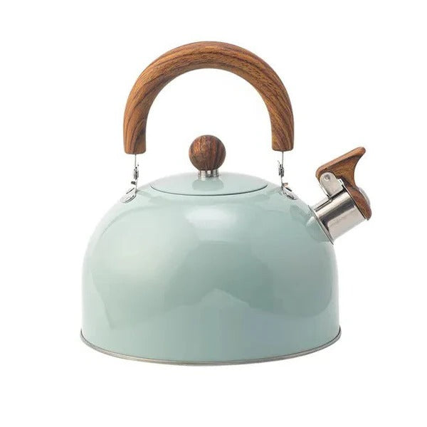 Hervidor con silbato para preparar bebidas calientes