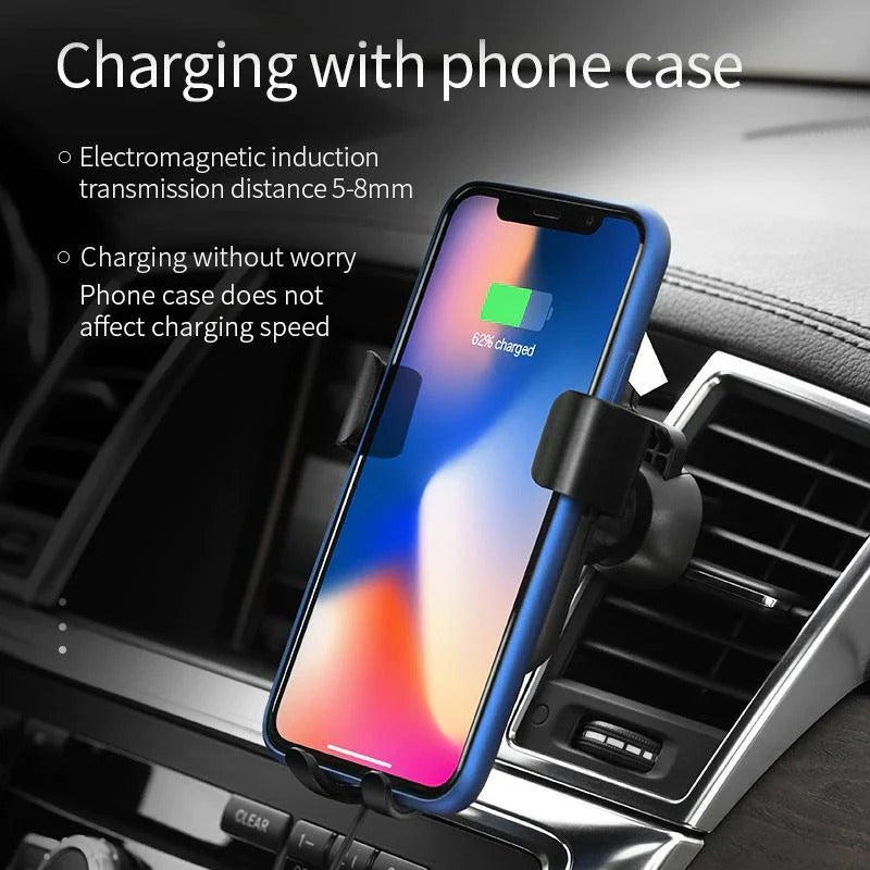 Cargador inalámbrico para coche con sujeción automática