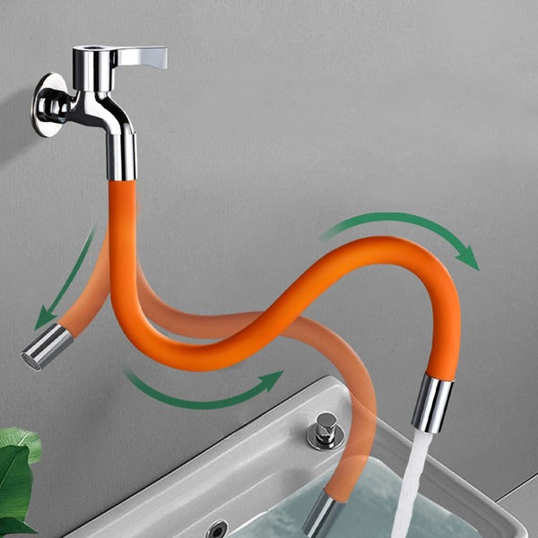 Rotating Faucet Extender with Bendable Silicone Spout for Kitchen & Bathroom Sink – 360° Swivel Tap Extension Adapter for Cleaning, Filling, | Thomler