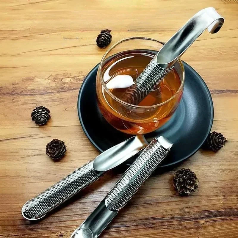 Juego de infusores de té de acero inoxidable con malla fina para preparación en caliente y frío – Pack de 2 bolas infusoras reutilizables para tazas, tazones y teteras | Thomler