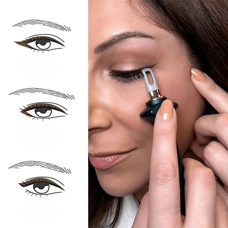 Winged Eyeliner Stempel-Stift Set Schwarz Braun Cat Eye Make-up Kit Doppelseitiger Präzisions-Eyeliner für den Alltag und besondere Anlässe Schnelle Anwendung | Thomler