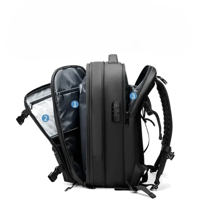 Space-Saving Vacuum Backpack with Built-In Compression System for Travel, Camping & Weekend Trips | Thomler