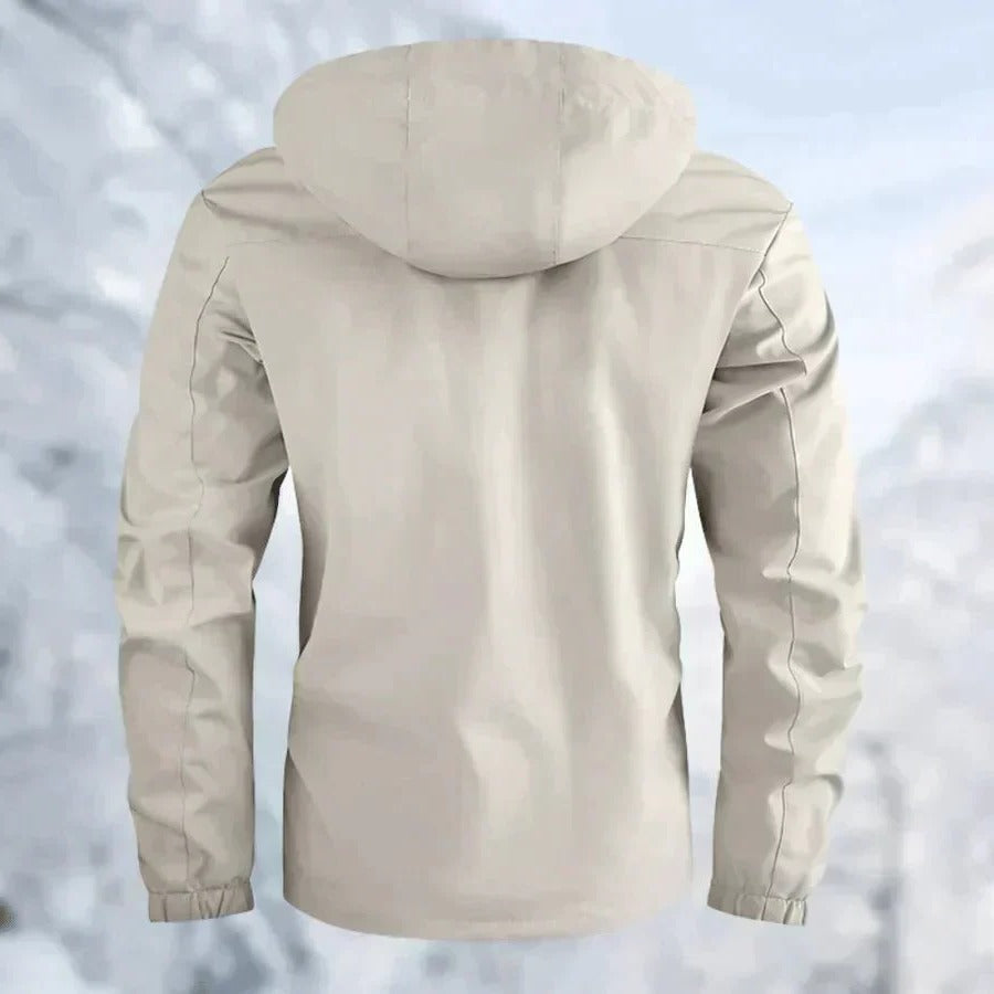 Chaqueta de exterior para hombre, cortavientos e impermeable