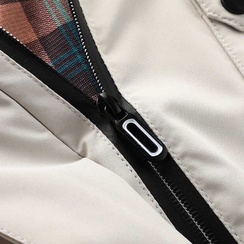 Chaqueta de exterior para hombre, cortavientos e impermeable