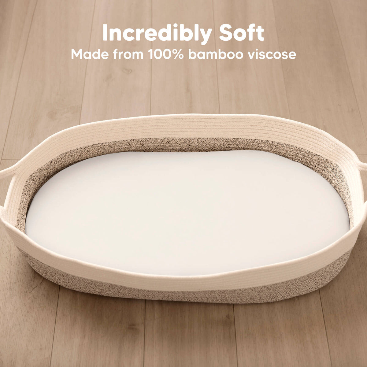 2-Pack Bamboo Fitted Bassinet Sheets