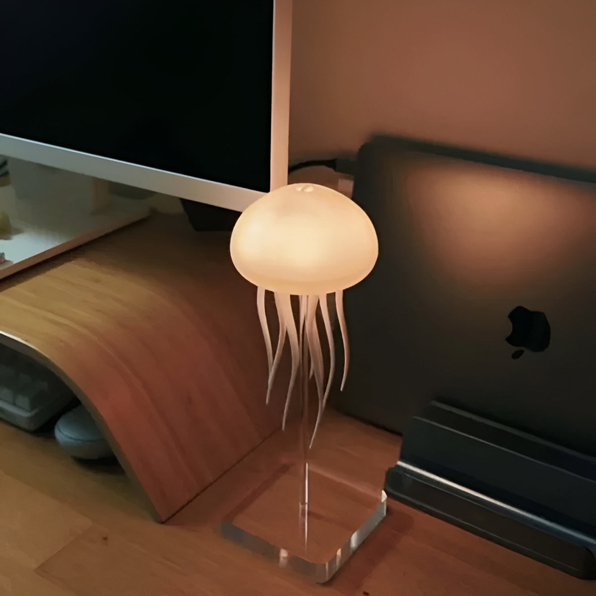 Lámpara de medusas LED que cambia de color con luz nocturna