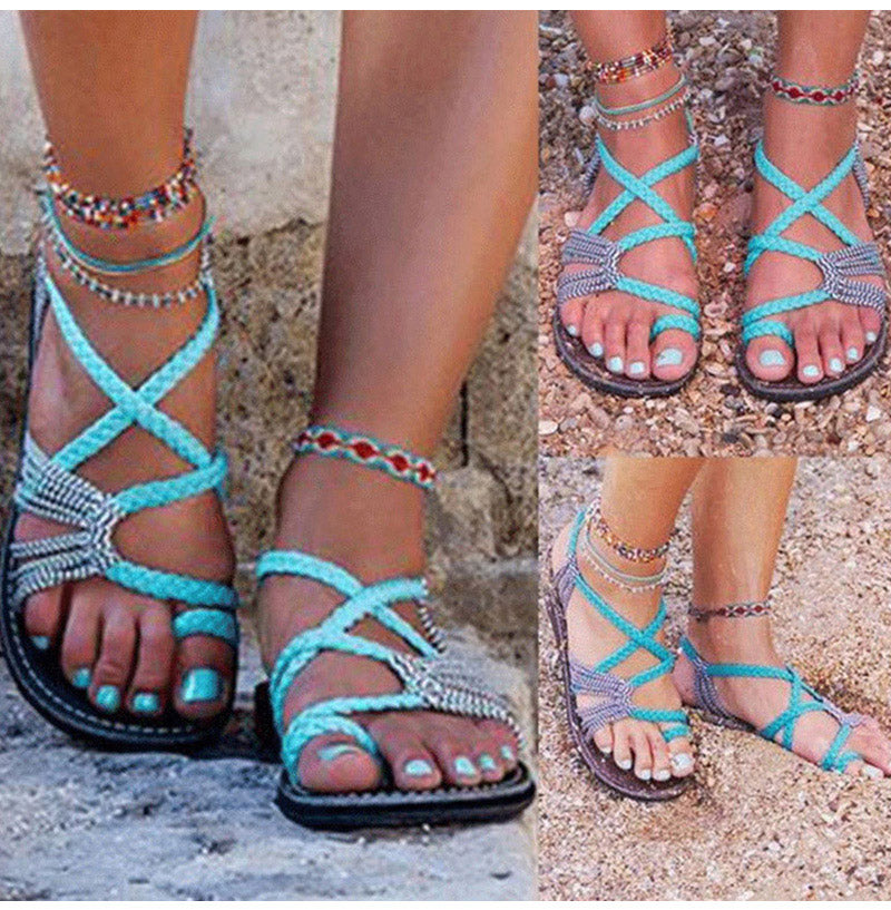 Dames Instap-sandalen met Demping – Lichtgewicht Schokabsorberende Zomerslippers voor Dagelijks Gebruik, Reizen & Wandelen