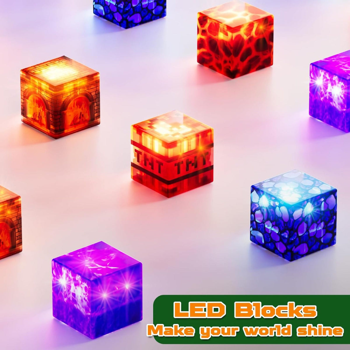 Bloques magnéticos con luz BLOCKMASTER
