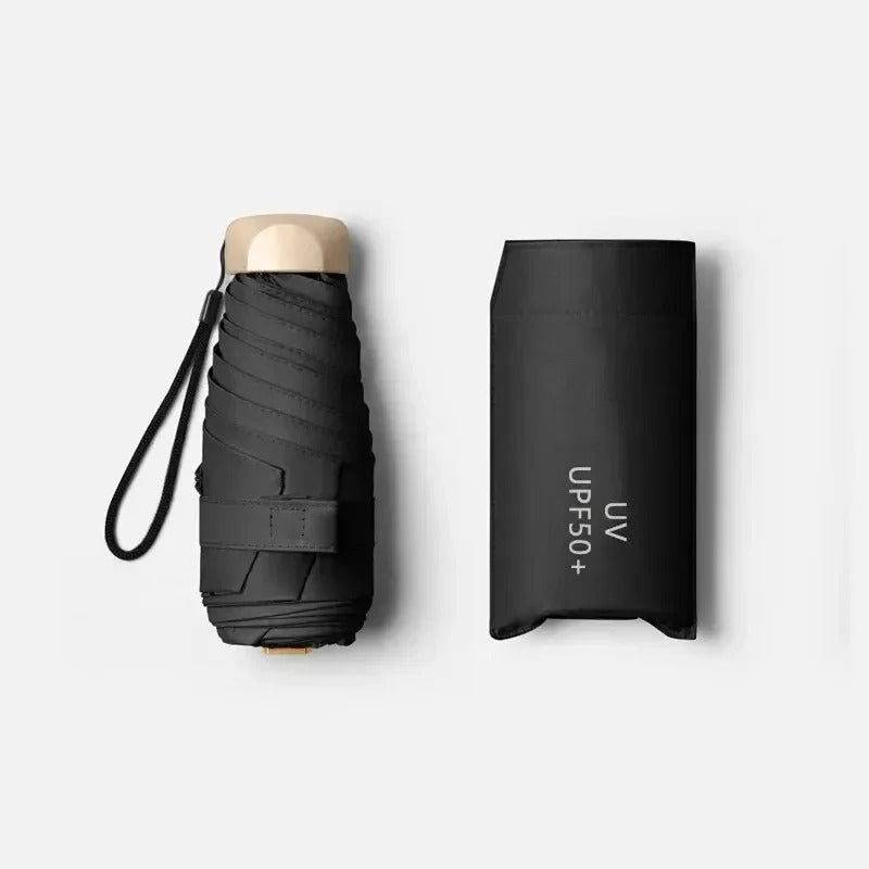Miniparaguas de bolsillo para viaje - Compacto, ligero y con protección UV