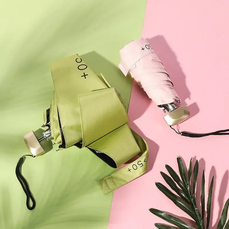 Miniparaguas de bolsillo para viaje - Compacto, ligero y con protección UV