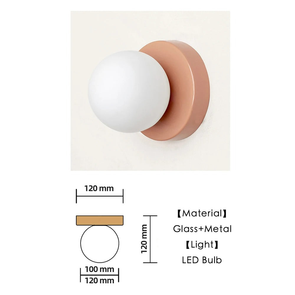 G9 Wall Sconce Glass Shade Indoor Fixture Bedroom Hallway Living Room Contemporary Nordic Style Flush Mount Accent Light For Modern Homes | Thomler