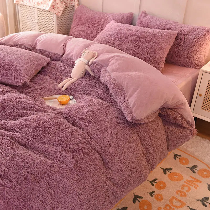 Ultra-Soft Sherpa Fleece Comforter Set – Plush Cloud-Like Warmth for Winter Nights