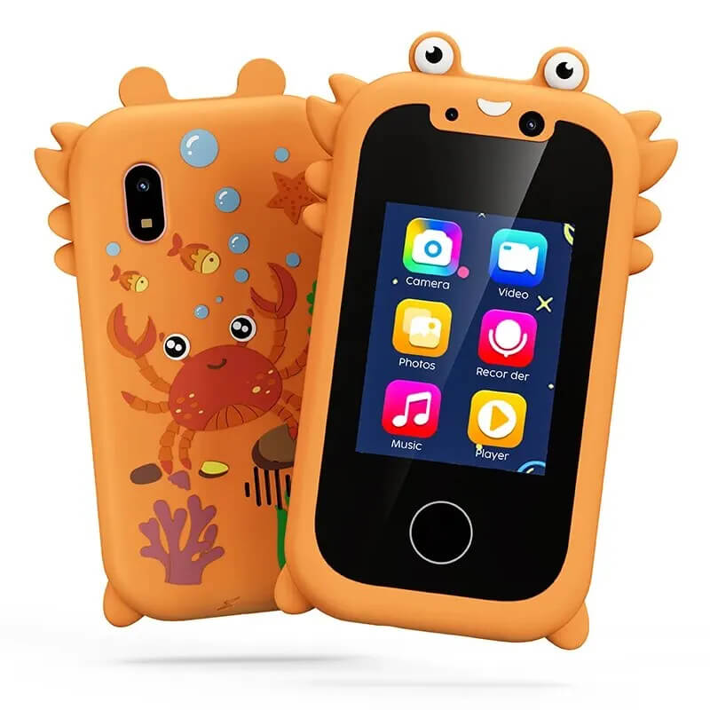 Kids' Touch Screen Play Phone with Dual Cameras, Music Player & Learning Games – Ages 3-7