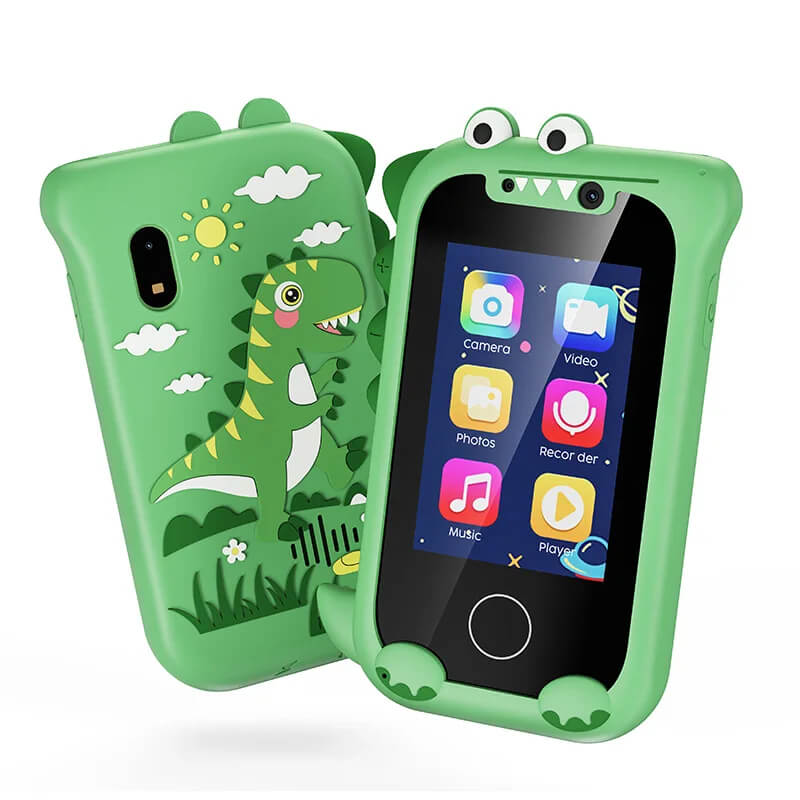 Kids' Touch Screen Play Phone with Dual Cameras, Music Player & Learning Games – Ages 3-7