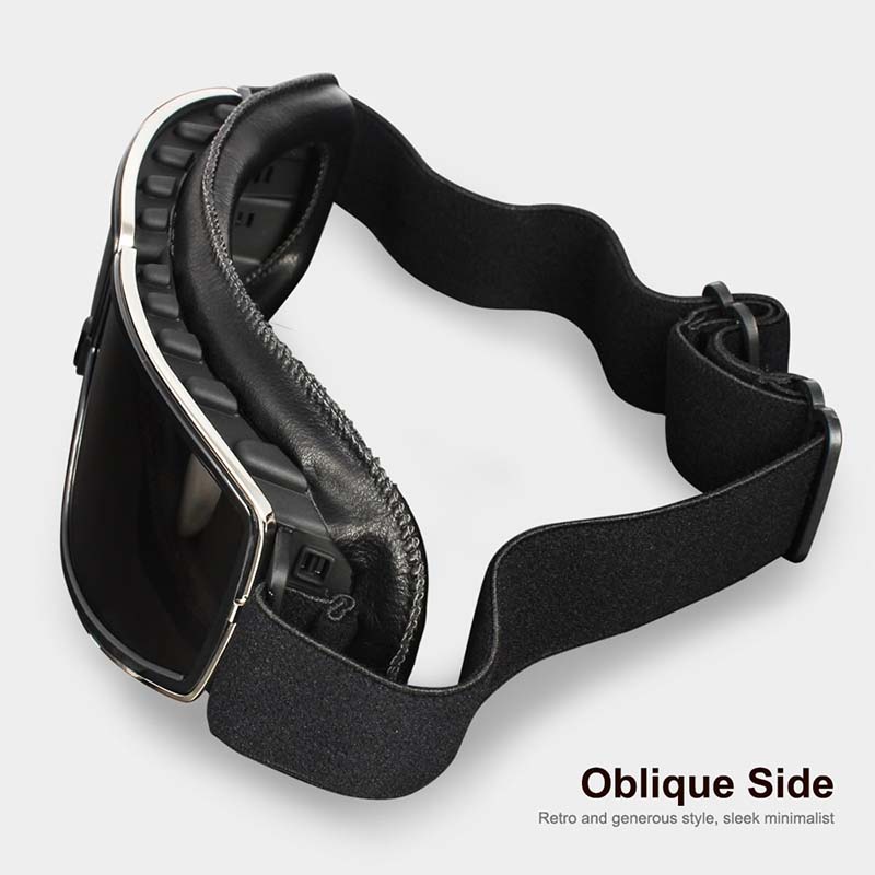 Protective Eyewear for Prescription Glasses – Anti-Fog Safety Goggles with UV Shield & Adjustable Strap for Motorcycle Riding, Outdoor