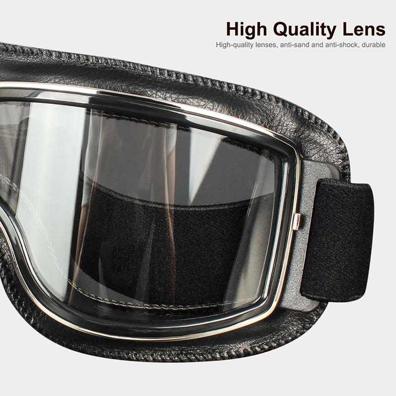 Protective Eyewear for Prescription Glasses – Anti-Fog Safety Goggles with UV Shield & Adjustable Strap for Motorcycle Riding, Outdoor