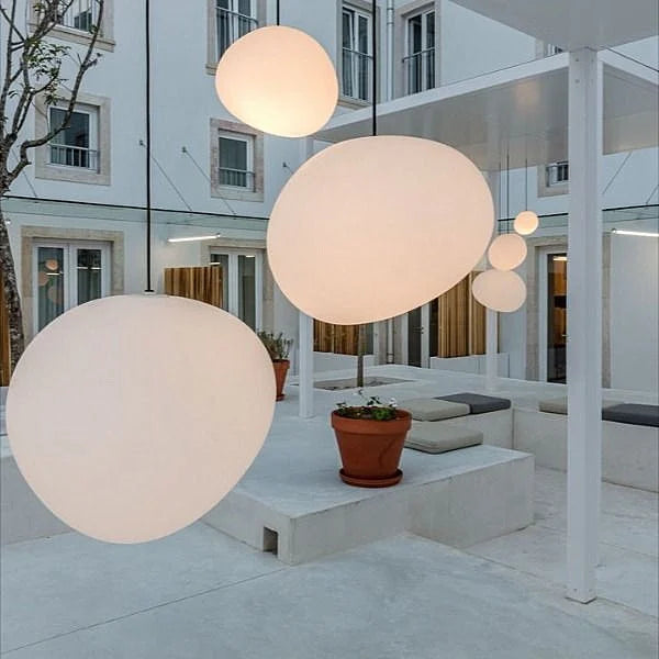 Plafondlamp met matglazen bol en verstelbaar snoer voor eetkamer, keukeneiland, slaapkamer, hal, plafondverlichting, modern accent van ijzer | Thomler