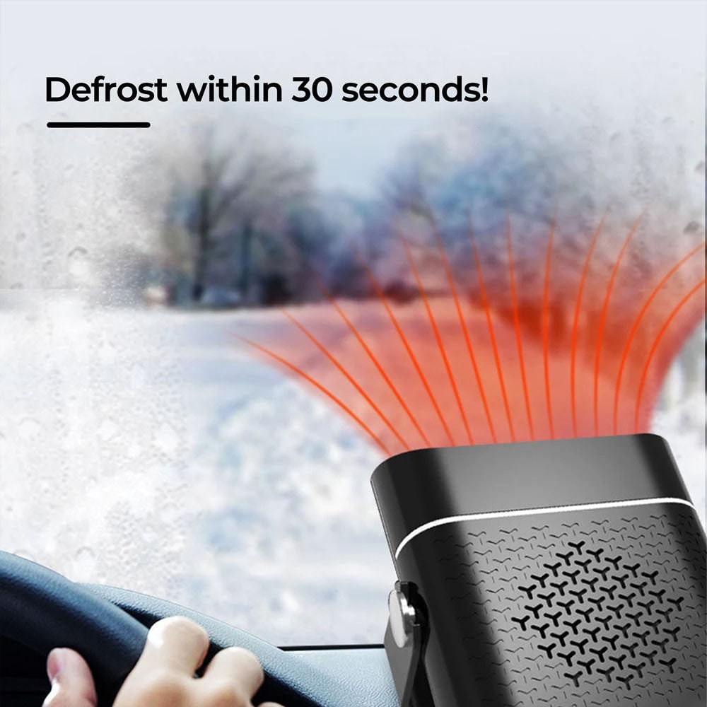 12V Vehicle Cabin Heater with Plug-In Power and Adjustable Airflow