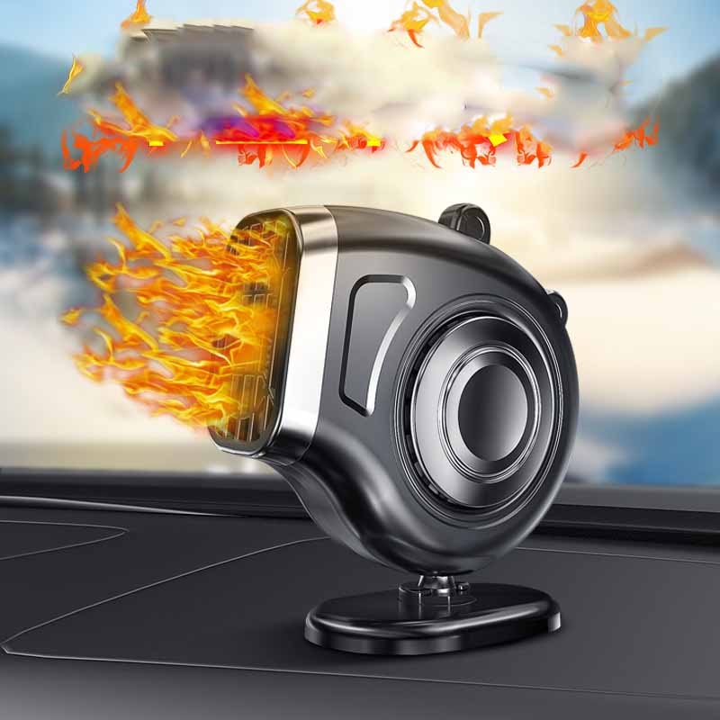12V Car Heater & Defroster Fan with Rotating Mount – Dual Climate Control