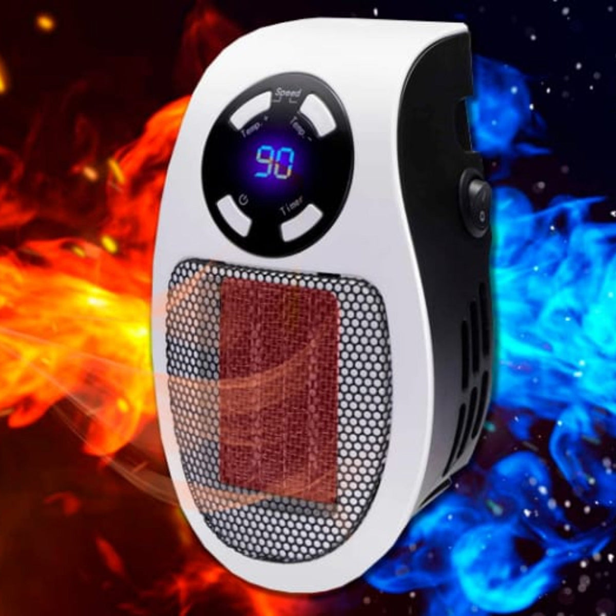 Calefactor eléctrico portátil personal de pared