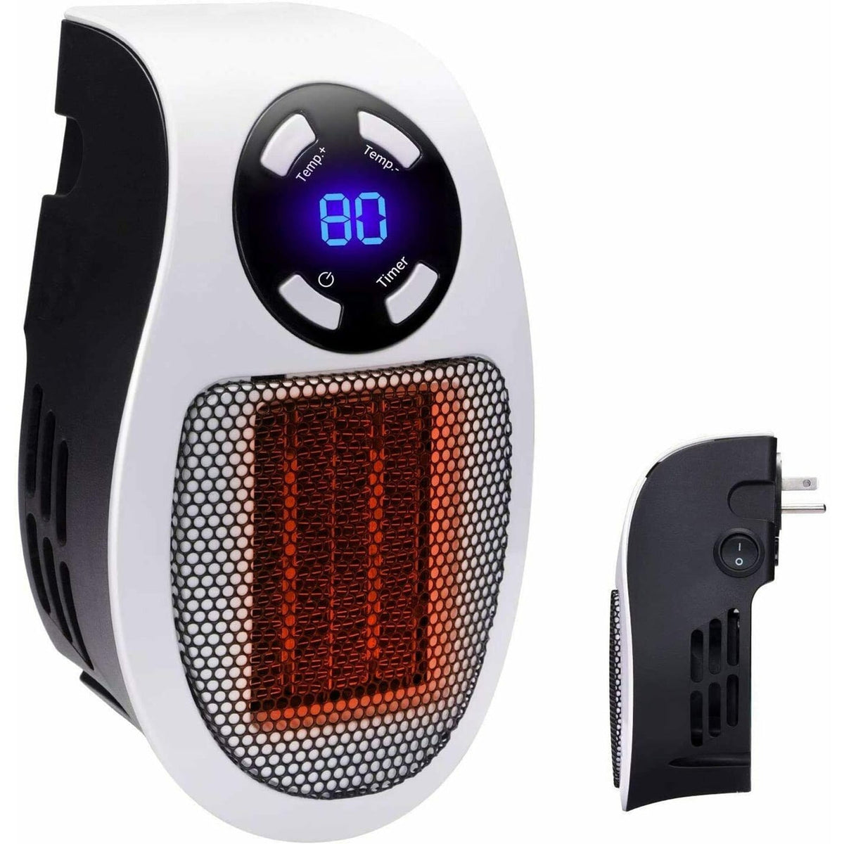 Calefactor eléctrico portátil personal de pared