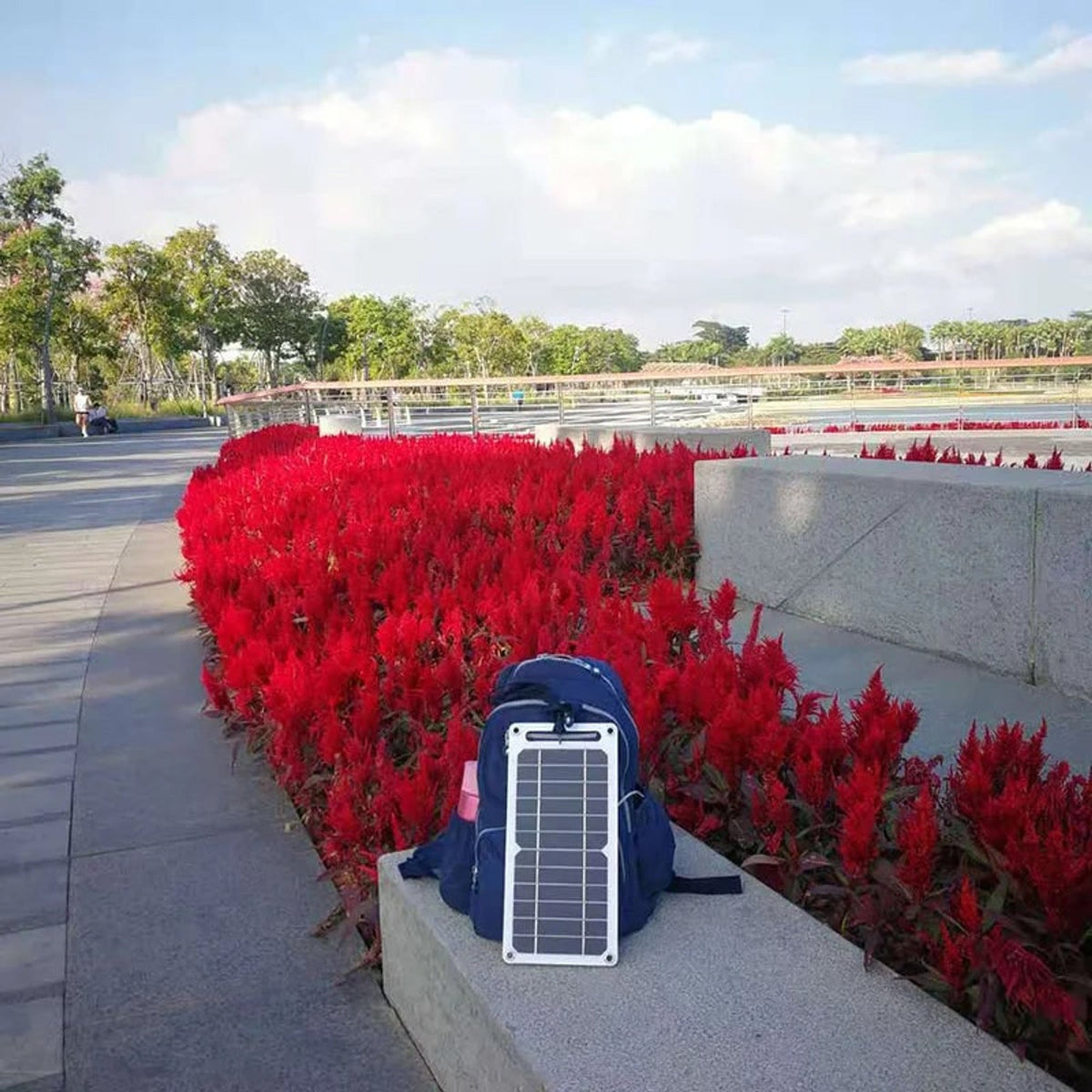 Cargador de panel solar portátil con salida USB de 6W monocristalino, resistente al agua, para uso en interiores y exteriores