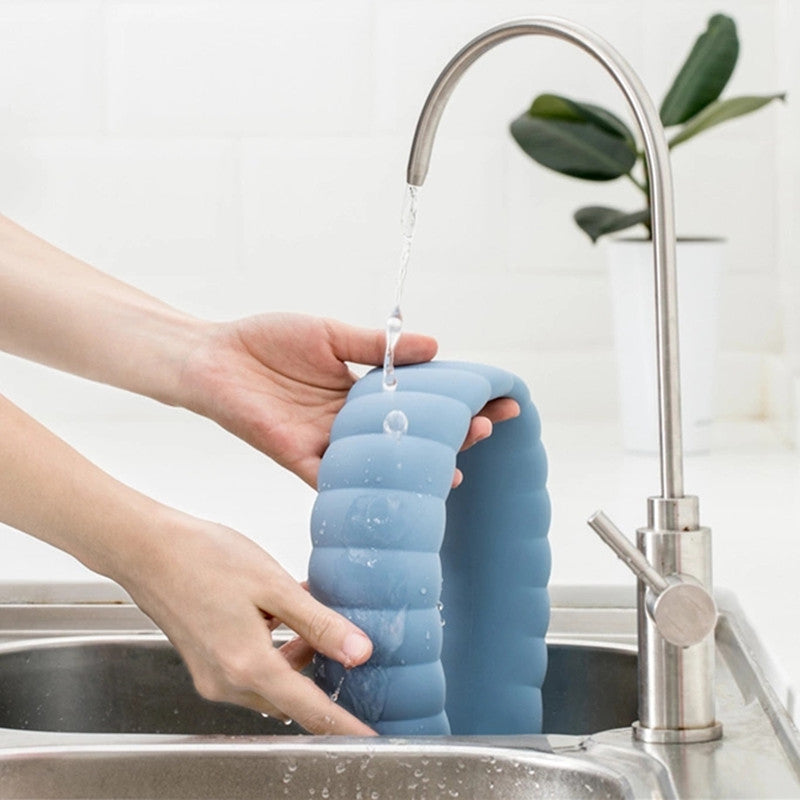 Curved Neck Hot Water Bottle with Soft Cover – Microwaveable Hot or Cold Pack for Neck & Shoulders