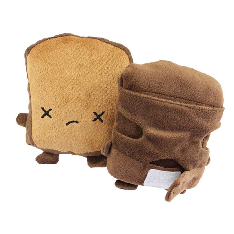 USB Heated Fingerless Gloves – Toast Shape Hand Warmers for Typing & Gaming