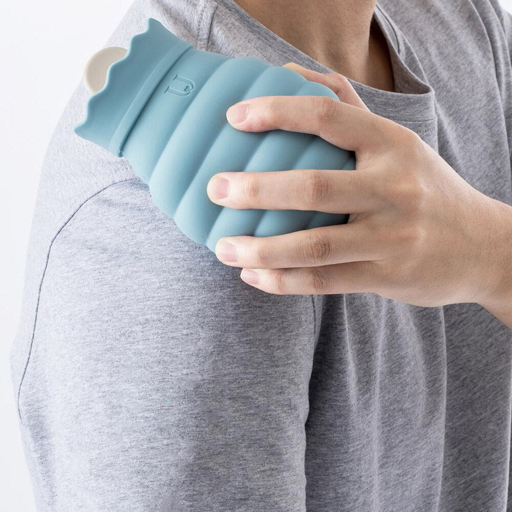 Microwavable Silicone Hot Water Bottle for Warmth