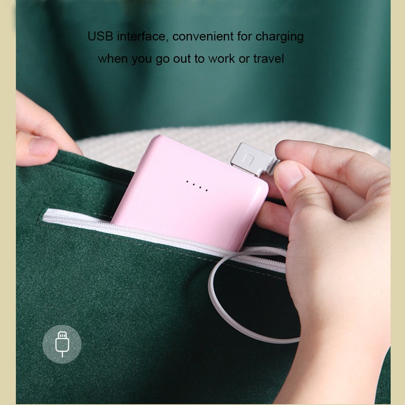 USB-Powered Heated Hand Muff – Foldable Pocket Warmer for Winter Travel & Office