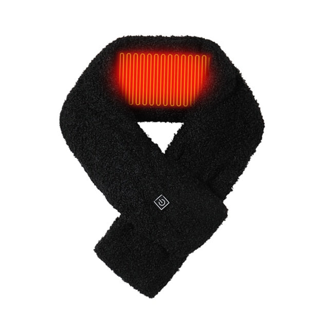 USB Heated Fleece Neck Warmer with 3 Temperature Settings