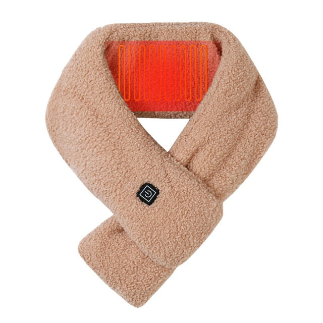 USB Heated Fleece Neck Warmer with 3 Temperature Settings