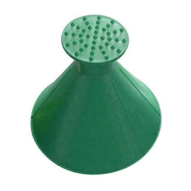 Conical Windshield Ice Scraper for Cars – 360° Clearing Tool with Ice Breaker Tip