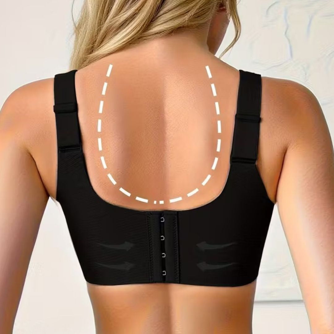 Drahtloser Push-up-BH mit herausnehmbaren Polstern für Damen – Komfortabler, formender V-Ausschnitt-Bralette für Alltag und Freizeit
