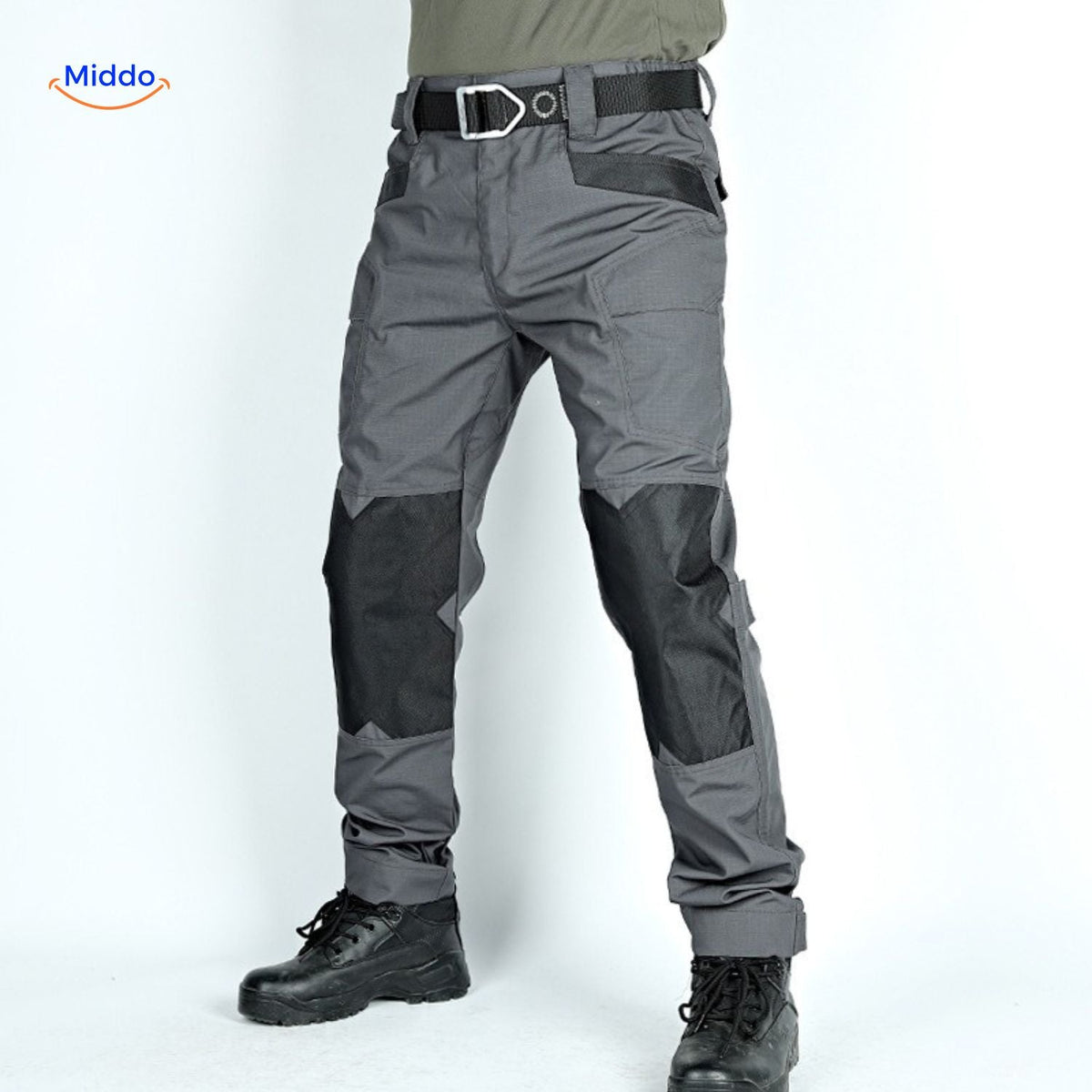 Outdoor Cargo Pants for Men – Ripstop Fabric, Multi-Pocket Design for Hiking & Camping