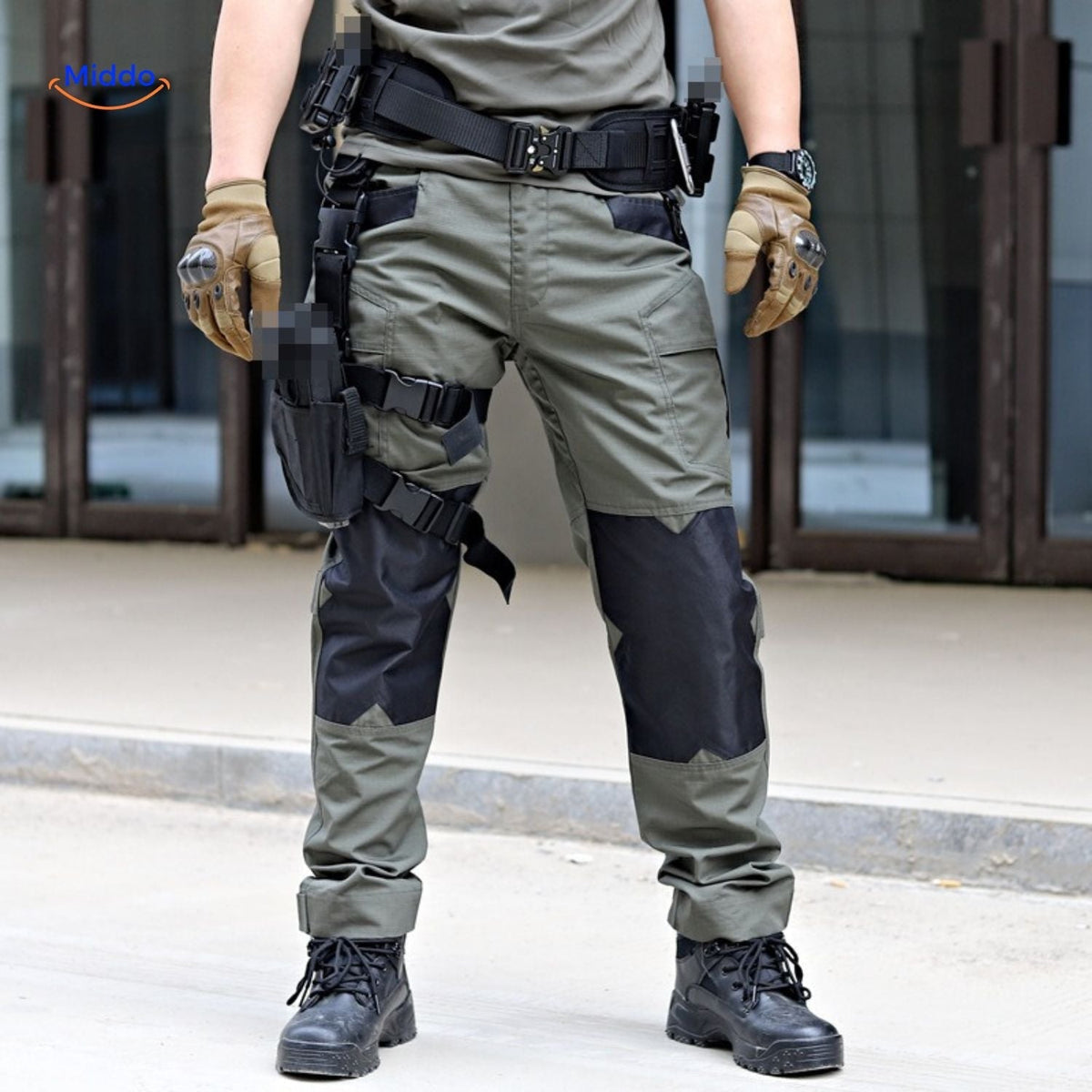 Outdoor Cargo Pants for Men – Ripstop Fabric, Multi-Pocket Design for Hiking & Camping