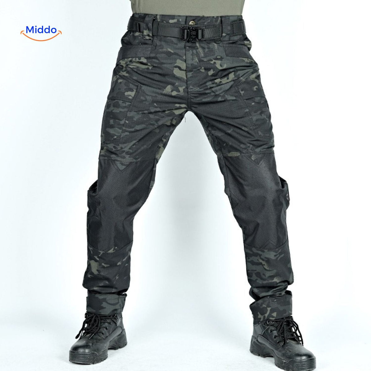 Outdoor Cargo Pants for Men – Ripstop Fabric, Multi-Pocket Design for Hiking & Camping