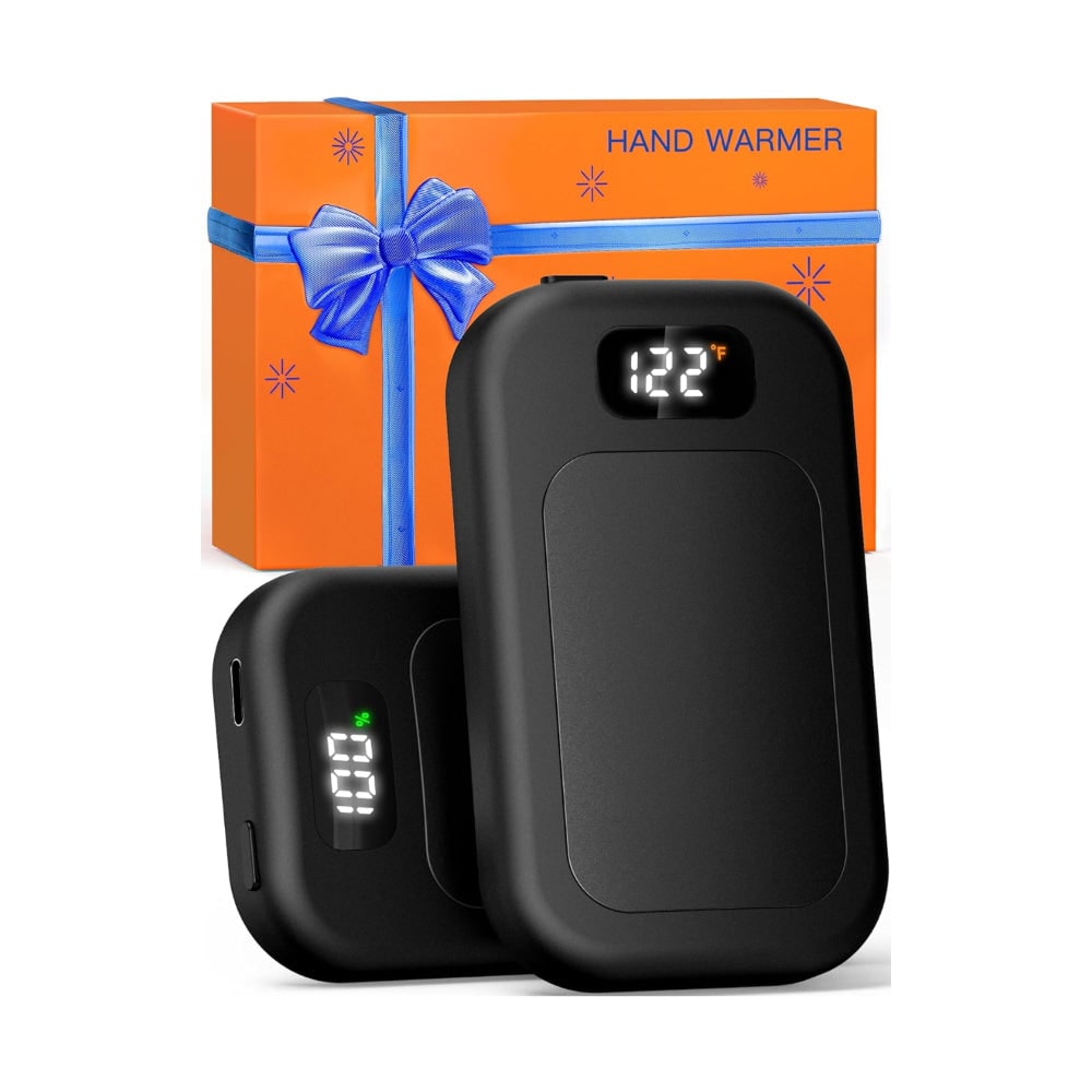 Battery-Powered Hand Warmers with Digital Temp Screen – Pocket Heating Pads for Winter