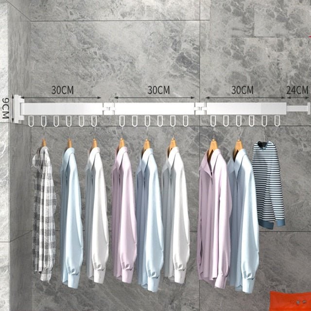 Tendedero de pared retráctil para ropa